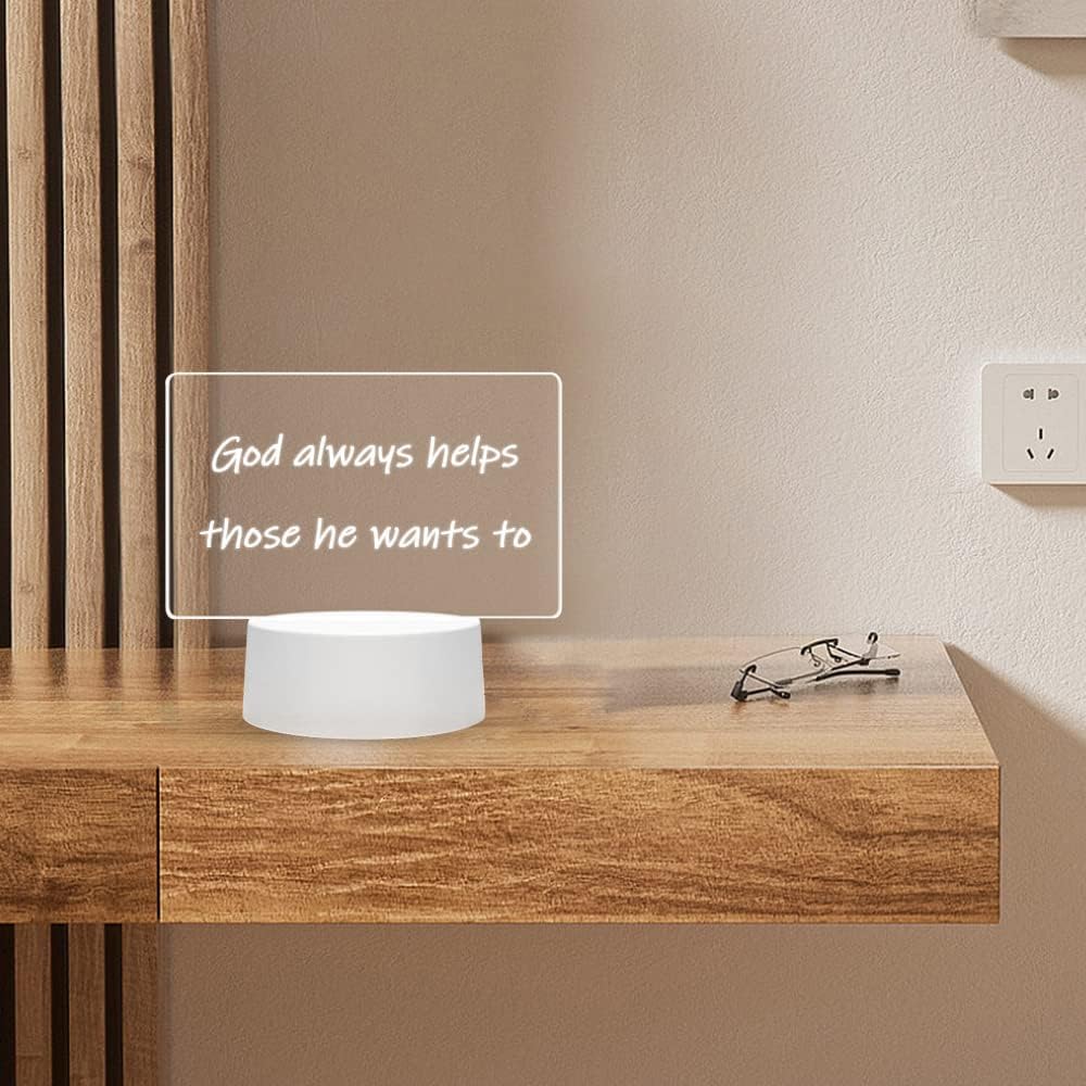 Lámpara Personalizada Rectangular — Escribe tu frase y hazla brillar