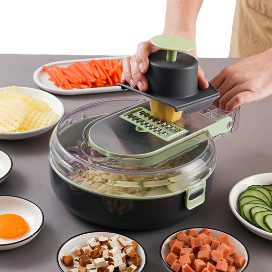 Picador de Verduras 9 en 1 — Corta, ralla y ahorra tiempo en la cocina