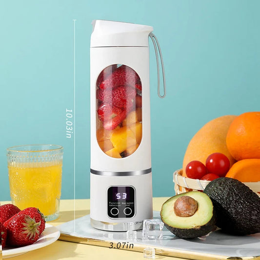Licuadora de Frutas 450ml con 8 Cuchillas: Potencia y Frescura en Cada Batido