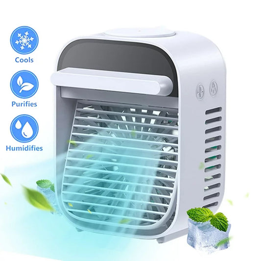 Mini Aire Acondicionado Portátil – Refresca Donde Quieras